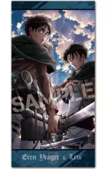 【中古】雑貨 1.エレン・イェーガー＆リヴァイ・アッカーマン ビジュアルバスタオル 「進撃の巨人」