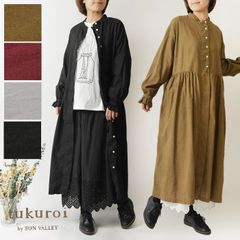 suzuki takayuki リネンワンピース ブラック シャツ - メルカリ