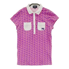 サイズ：1 PEARLY GATES パーリーゲイツ  半袖ポロシャツ 総柄 ピンク系 [240101394179]# ゴルフウェア レディース ストスト