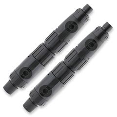SALUDABLE ホース ジョイント ダブルタップ 水槽 外部フィルター コネクター 接続 汎用 (12/16-16/22変換用 2個セット)