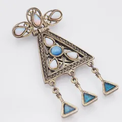 3372ヴィンテージ☆英国/MIRACLE/カボションブローチ 3372ヴィンテージ☆英国/MIRACLE/カボションブローチ 英国製