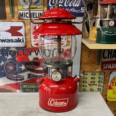 コールマン Coleman ランタン 1971年1月 200A ホワイトボーダー ブルーポイントなしベンチレーター 整備済み