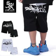 STYLEKEY(スタイルキー) スウェットショートパンツ WRITING SWEAT SHORT PANTS(SK25C8-SWSPT01) ストリート系 ヒップホップ B系 ロゴ 大きいサイズ