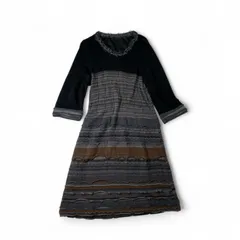 タグ付き新品 イッセイミヤケ HaaT ワンピース 日本製 イッセイミヤケ ハートISSEY MIYAKE HaaT インドコットン刺繍