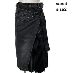2025年最新】sacai スカート デニムの人気アイテム - メルカリ