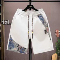 [4XL]春 コーデ メンズ  服 シンプル ファッション オシャレ 大人 かっこいい 大きいサイズ ストリート 紳士服  パンツ 薄手 ハーフ スポーツ カジュアル 