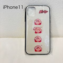 MG0078 【送料無料】　★新品未使用★  iPhone11 スマートフォンケース　星のカービィ　白　かわいい