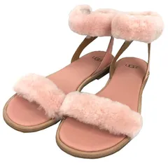 UGG　アグ　サンダル　Fluff Springs  フラッフスプリングス　24cm　ピンク　ファーサンダル　レディース　靴　未使用　aq10232