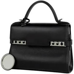デルヴォー DELVAUX タンペート ハンドバッグ 2WAY ショルダーバッグ ハンドバッグ レザー ブラック レディース 【中古】のサムネイル