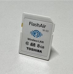 ♪TOSHIBA FlashAir W-03 8GB SDHCカード Class10 無線LAN/Wi-Fi搭載 1枚♪