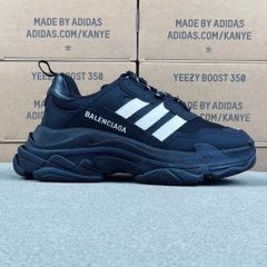 ADIDAS × BALENCIAGA TRIPLE S "BLACK"（712821W2ZB21090）