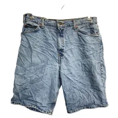 Levi's 550 デニムショートパンツ W36 リーバイス ビッグサイズ ライトブルー コットン メキシコ製 古着卸 アメリカ仕入 2502-1041
