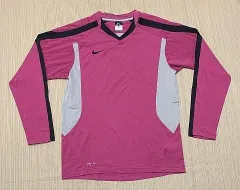 NIKE ナイキ 長袖ラグランロゴ入りTシャツ 紫 黒 グレー M