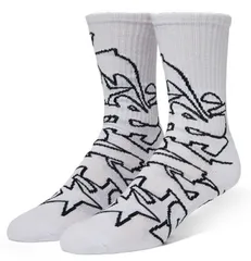 HUF Outlines Socks White 靴下 ソックス 送料無料のサムネイル
