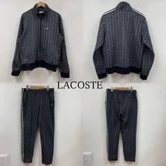ラコステモノグラムジャージグレーブラック　新品未開封　SMサイズ LACOSTE ジャージ モノグラムジャカードトラックジャケット
