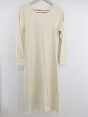 ◇ Doux archives ドゥアルシーヴ 長袖 膝下丈 ワンピース サイズF アイボリー系 レディース P  【中古】 【1211090004031】のサムネイル