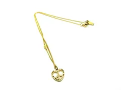 COACH コーチ ラインストーン ハートモチーフ ネックレス ペンダント アクセサリー レディース ゴールド系 DJ6454