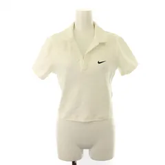 ナイキ NIKE AS W NSW ESSNTL SS POLO CRP TO NSW エッセンシャル S/S ポロ シャツ ショート丈 半袖 M 白 ホワイト /DK ■MA