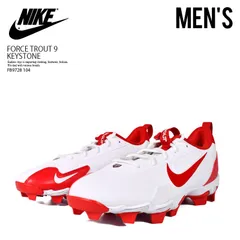 ⭐️新品未使用 ナイキ⭐️レア 野球 ベースボールポイント スパイク 26.5㎝ NIKE 野球 スパイク ポイント ホワイト レッド 赤 26.5㎝ 軽量