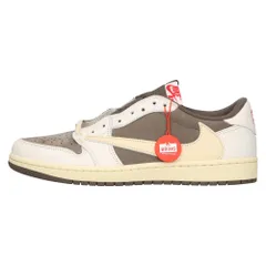 NIKE (ナイキ) ×TRAVIS SCOTT AIR JORDAN 1 LOW OG REVERSE MOCHA トラヴィススコット エアジョーダン1 ロー リバースモカ ローカットスニーカー DM7866-162 US9/27.0cmのサムネイル