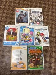 【NINTENDO ニンテンドー】Wii ソフト7本まとめ 任天堂 テレビゲーム バイオバザード マリオ マリカー マリオカート ちびロボ ワリオ ボンバーマン カプコン ハドソン