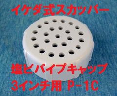 スカッパー 塩ビパイプキャップ P-1C  3インチ用 1個 イケダ式