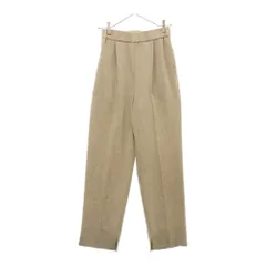 新品・最終価格】 yori リネンライクハンサムパンツ34 ベージュ