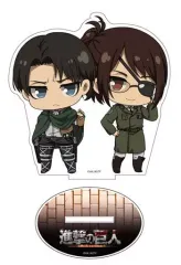 【中古】アクリルスタンド・アクリルパネル リヴァイ＆ハンジ ぷちっ娘アクリルフィギュア 「進撃の巨人 The Final Season」