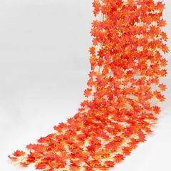 「在庫わずか」人工葉 収穫祭 感謝祭 藤 秋飾り カエデの葉 秋の装飾 紅葉の造花 クリスマス ハロウィン飾り 人工観葉植物 店舗装飾 もみじ 造花 撮影道具 12本入 季節飾り ガーランド 人工紅葉 2.4m/本 himsyuden