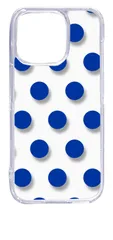 【新品未使用】iPhone15 Pro アイフォン15プロ クリア ハードケース ドット柄 水玉 (ネイビー) スマホケース カバー cl-ip15pro-dotsmall-14