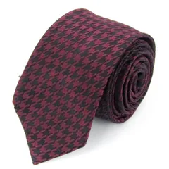 パーフェクトスーツ ブランド ネクタイ シルク 千鳥格子柄 ナロータイ メンズ ブラック P.S.FA 【中古】