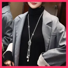 ロングネックレス キラキラY字ネックレス プレゼント アクセ/おしゃれネックレス/チェーンネックレス レディース Y字ラリエット エレガント おすすめ おしゃれ　人気 上品 xzjhlwk#