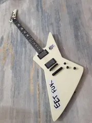 HURRICANE EVA エクスプローラーエレキギター Amazon | Epiphone / 1958 Korina Explorer (White Pickguard