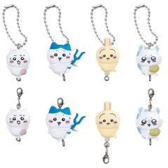 【中古】キーホルダー 全8種セット 「ちいかわ つまんでつなげてますこっと」