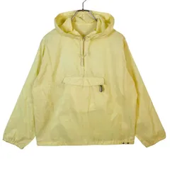 80s90sヴィンテージvintageアノラックパーカーナイロンジャケットフーディ黄色イエロー無地アウトドアスポーツアメカジストリート50910