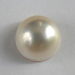 ☆極美品☆南洋白蝶真珠（ルース）丸珠 11.4 mm 1pc 片穴 ホワイト 