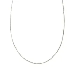 【D：シルバー × 50cm】[Cream dot. クリームドット公式] ネックレス レディース   ステンレス製 金属アレルギー つけっぱなし サージカルステンレス 1mm幅 極細 ショート スキンジュエリー 5タイプ 大人