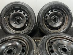 タイヤ未走行に近い 24年製【YK BluEarth-GT AE51 205/55R16】夏タイヤ【VW ゴルフ 純正ホイール 16インチ 6.5J5HPCD112+50】　(KTB200)