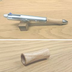 ドクターグリップ 4+1　木軸　４１B　オーク　（中間色）＝少し薄い茶色系　カスタム　木製　木軸　木軸ペン