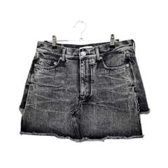 【名東】バレンシアガデニム ショートパンツ 36サイズ 697851 ブラック 黒 レディース アパレル 服