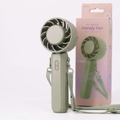 即納：ICEカラープレート付ハンディファン (ライトグリーン) ギフト プレゼント 冷却プレート 携帯扇風機 卓上 小型 ペルチェ 2025モデル 1