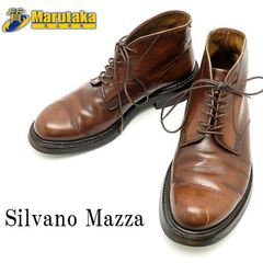 シルバノ・マッツァ ブーツ #6 1/2 約25cm レザー ブラウン 98237/1