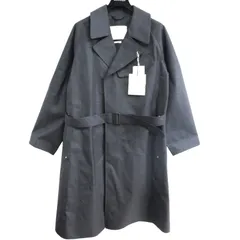 マッキントッシュ MACKINTOSH 希少モデル タグ付 22AW LAGGAN TIELOCKEN COAT ラガン タイロッケンコート ゴム引き トレンチ スタンドカラー ラバー ウールサキソニー 英国製 チャコールグレー 38 Mサイズのサムネイル