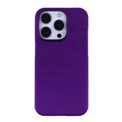 iPhone15 Pro ケース アイフォン15 プロ  耐衝撃 シンプル さらさら ハード ケース 【Color】 パープル