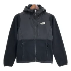 THE NORTH FACE ノースフェイス Denali デナリ フーデッド フリースジャケット アウトドア ブラック (レディース XS) 中古 古着 S6590