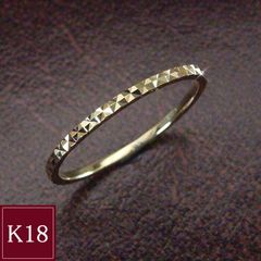 指輪 リング k18 K18 18金 アクセサリー 地金 デザイン 品番ma-0412 2営業日前後の発送予定