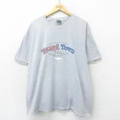 XL/古着 半袖 ビンテージ Tシャツ メンズ 00s 犬 大きいサイズ コットン クルーネック グレー 24aug10 中古