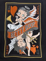 No.H.Betty  Boop/ベティーブープ/ワイドシルエット刺繍Tシャツ/ブラック/Mサイズ/新品未使用/タグ有り
