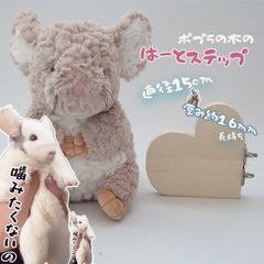 【複数割あり】チンチラ ステップ コーナー かわいい かじり木 ポプラの木 無垢材 ナチュラル ケージ 小動物 デグー ステップ リス