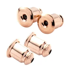 【ピンクゴールド×ワンサイズ】[Cream dot. クリームドット公式]  4個セット キャッチ 落ちない 金属アレルギー ニッケルフリー メンズ 両耳用 2ペア 4個 入り キャッチ 外れにくい 大人 シンプル  